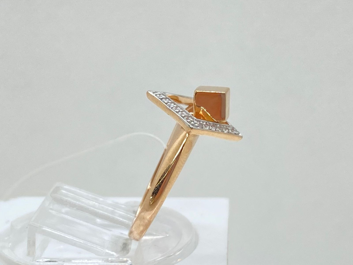 КОЛЬЦО С КАМНЯМИ (Au 585)