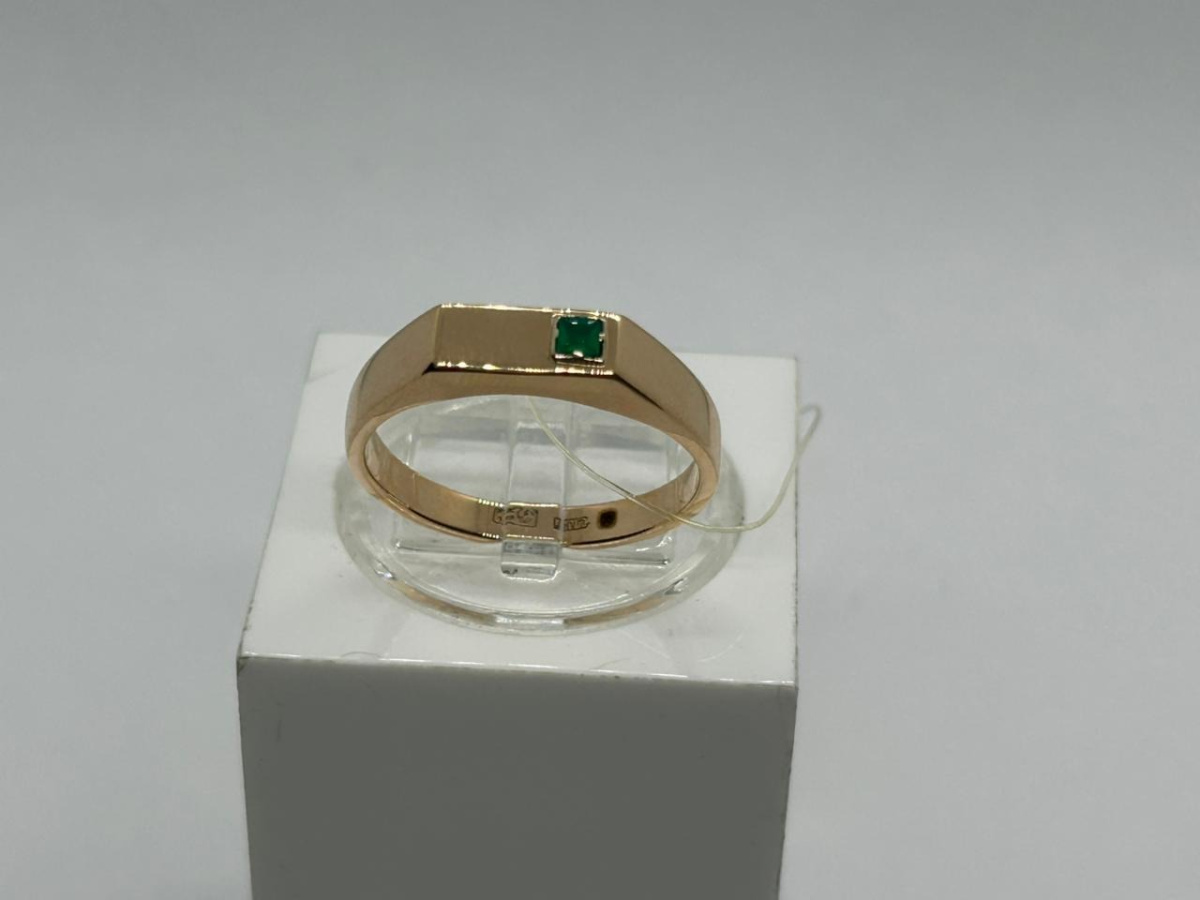 31-0321-О КОЛЬЦО ПЕЧАТКА с камнем (Au 585)