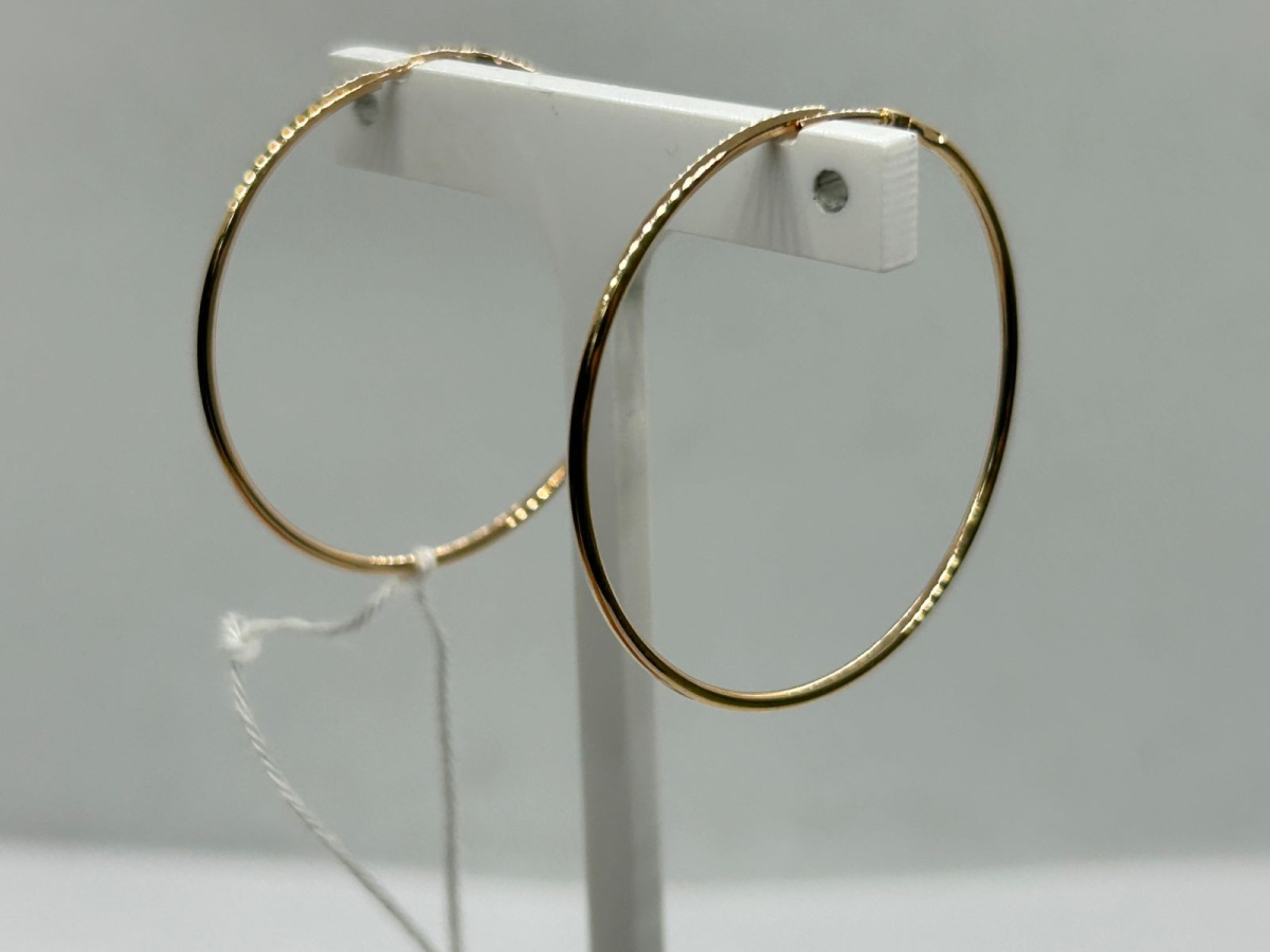 СКОН585 СЕРЬГИ КОНГО (Au 585)