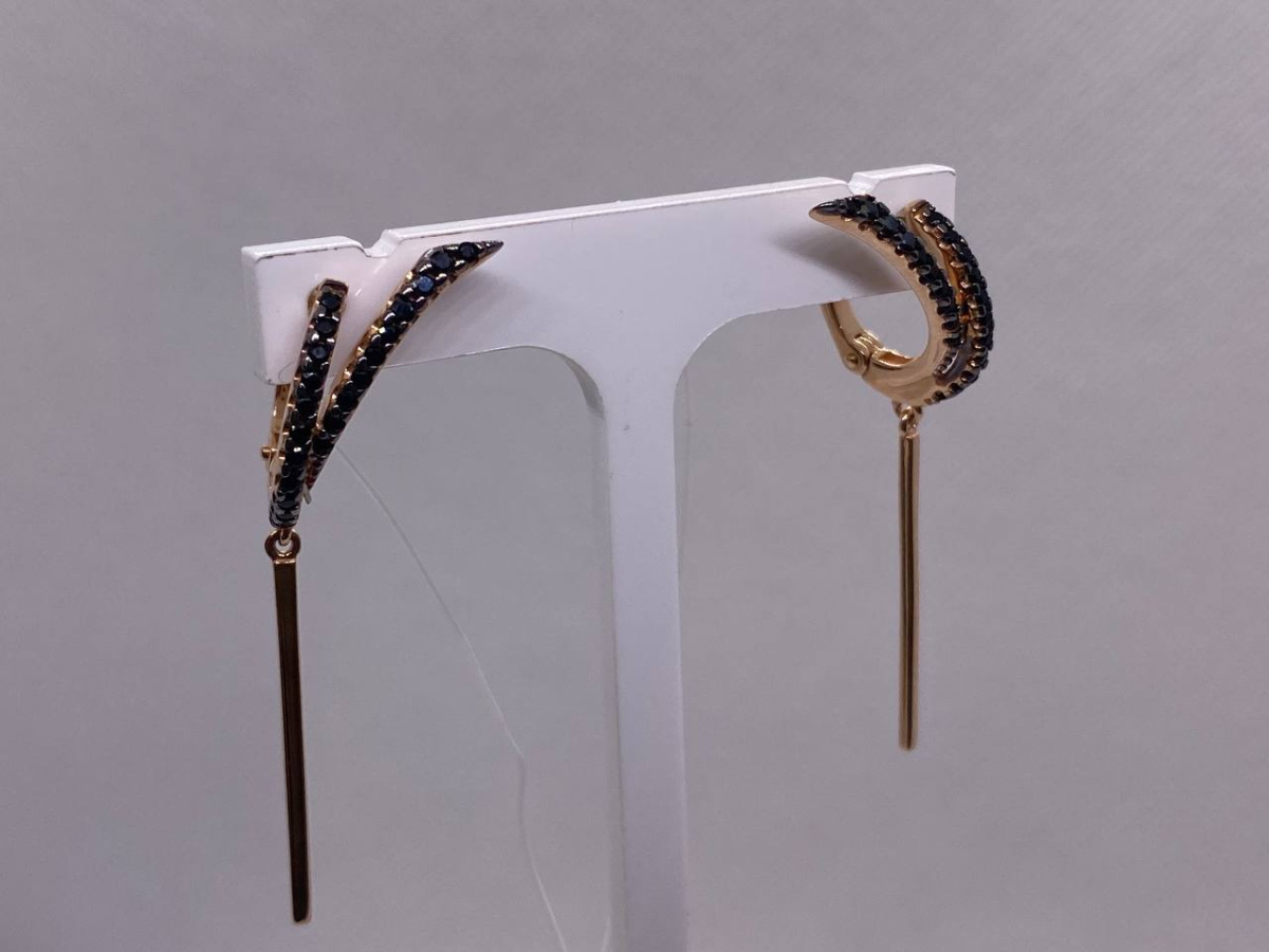 СЕРЬГИ С КАМНЯМИ (Au 585)