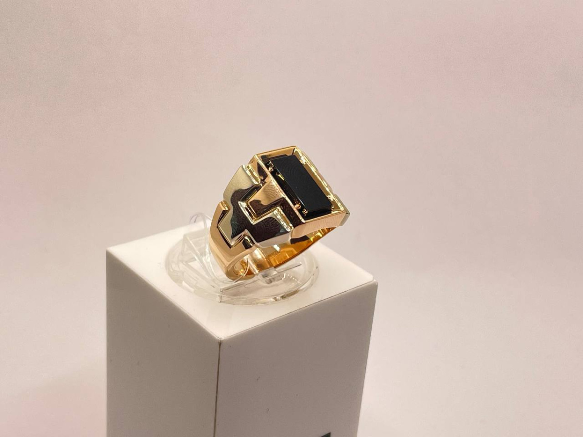 КОЛЬЦО ПЕЧАТКА с камнем (Au 585)