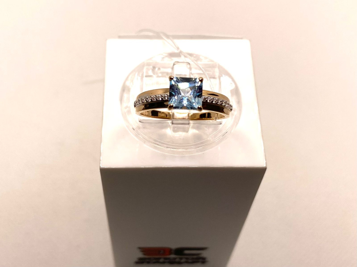 КОЛЬЦО С КАМНЯМИ (Au 585)