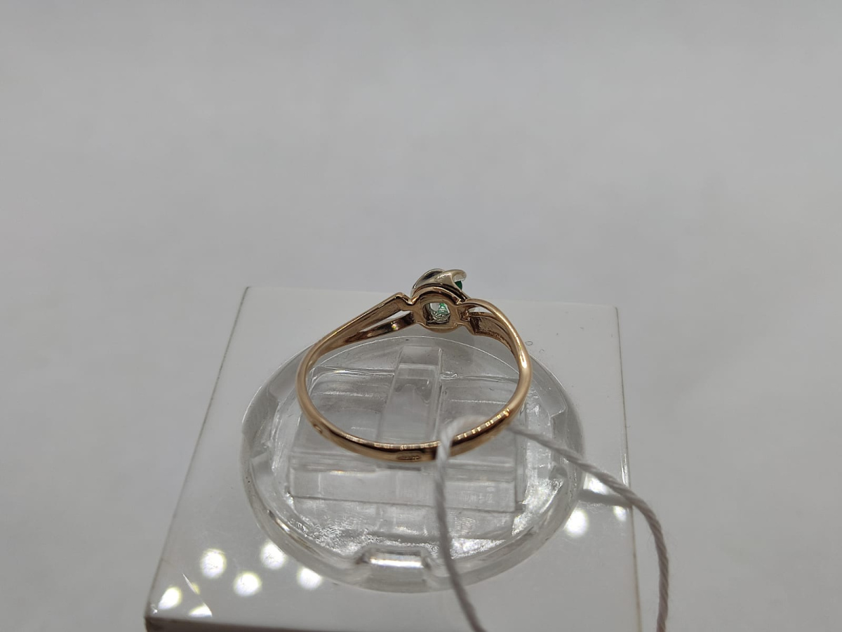 КОЛКМ585 КОЛЬЦО С КАМНЕМ (Au 585)