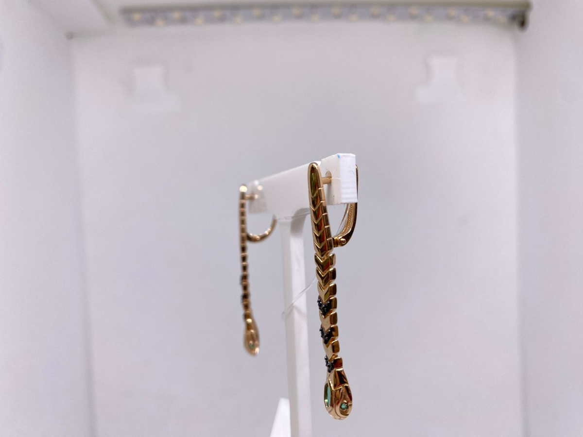 СЕРЬГИ С КАМНЯМИ (Au 585)