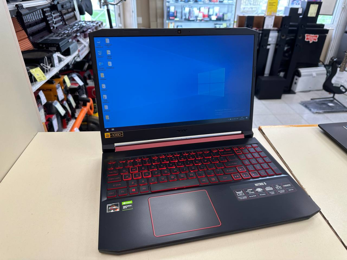 Ноутбук Acer acer nitro 5 an515-43-r45p; Ryzen 5 3550H, GeForce GTX 1650, 16 Гб, 256 Гб, 1 Tb