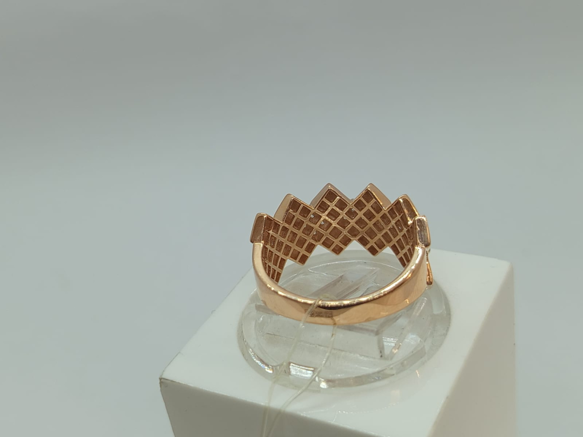 КОЛЬЦО С КАМНЯМИ (Au 585)