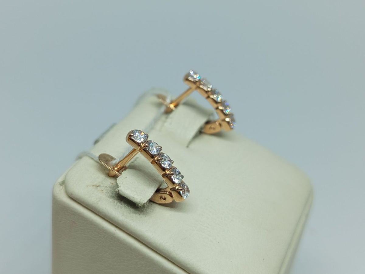 СКМИ585 СЕРЬГИ С КАМНЯМИ (Au 585)