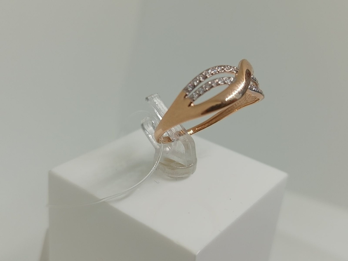 КОЛЬЦО С КАМНЯМИ (Au 585)