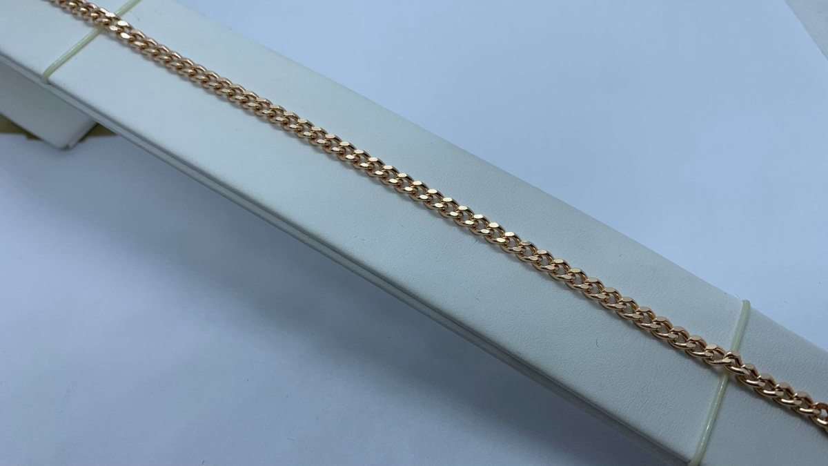 БРАСЛЕТ ПУСТОТЕЛЫЙ Панцирное (Au 585)