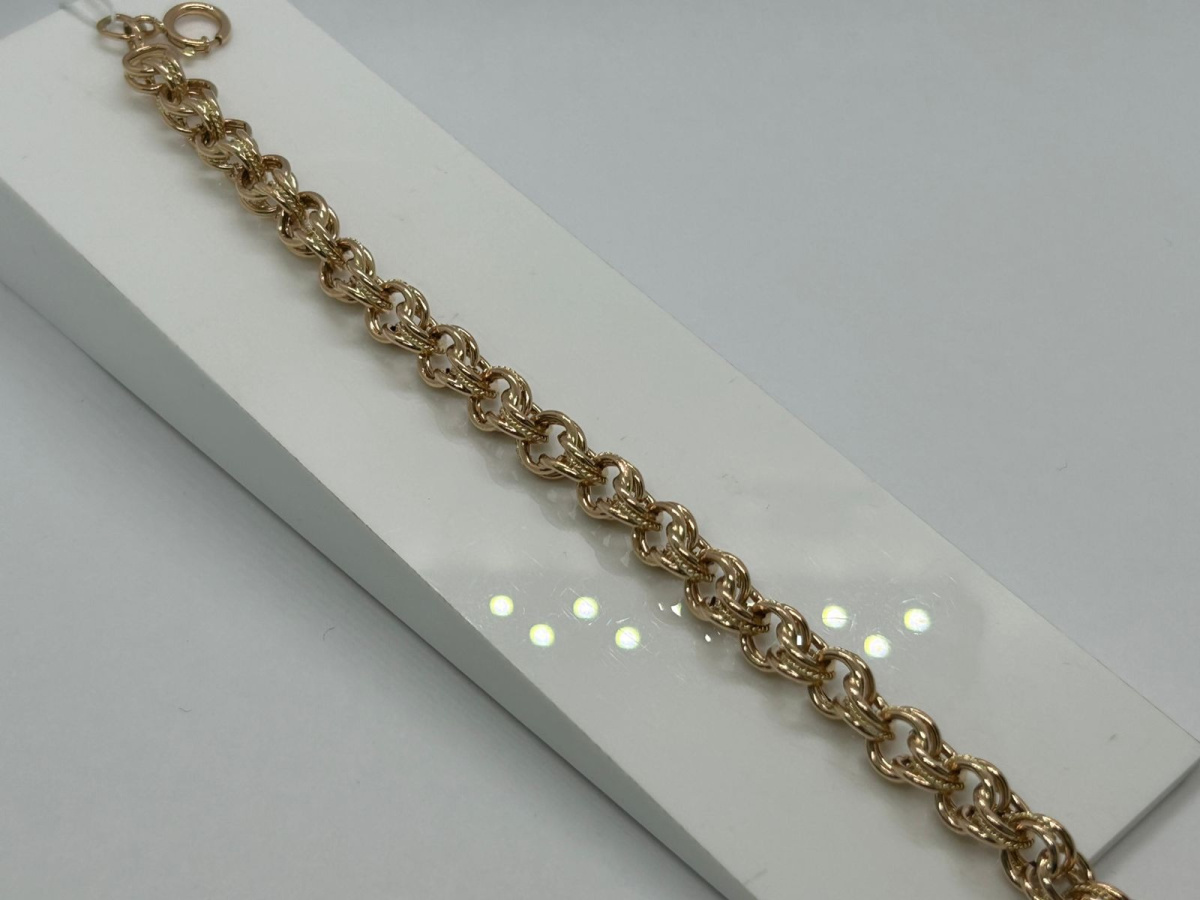 БРАСЛЕТ ПУСТОТЕЛЫЙ Фантазия Au 585