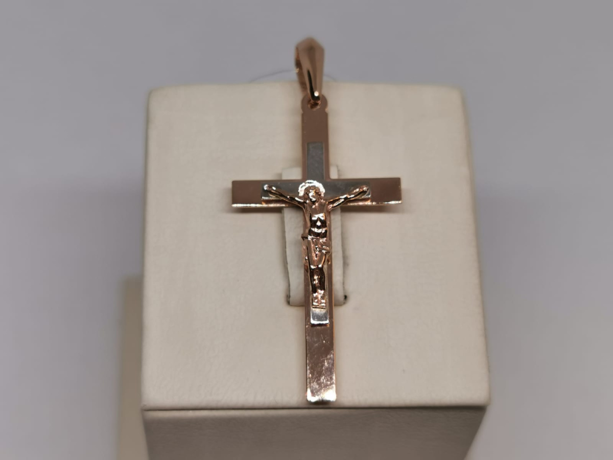 ПОДВЕСКА КРЕСТ без камня (Au 585)