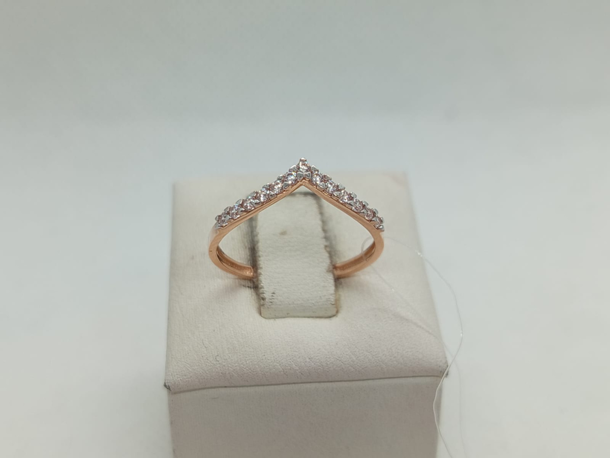 КОЛЬЦО С КАМНЯМИ (Au 585)