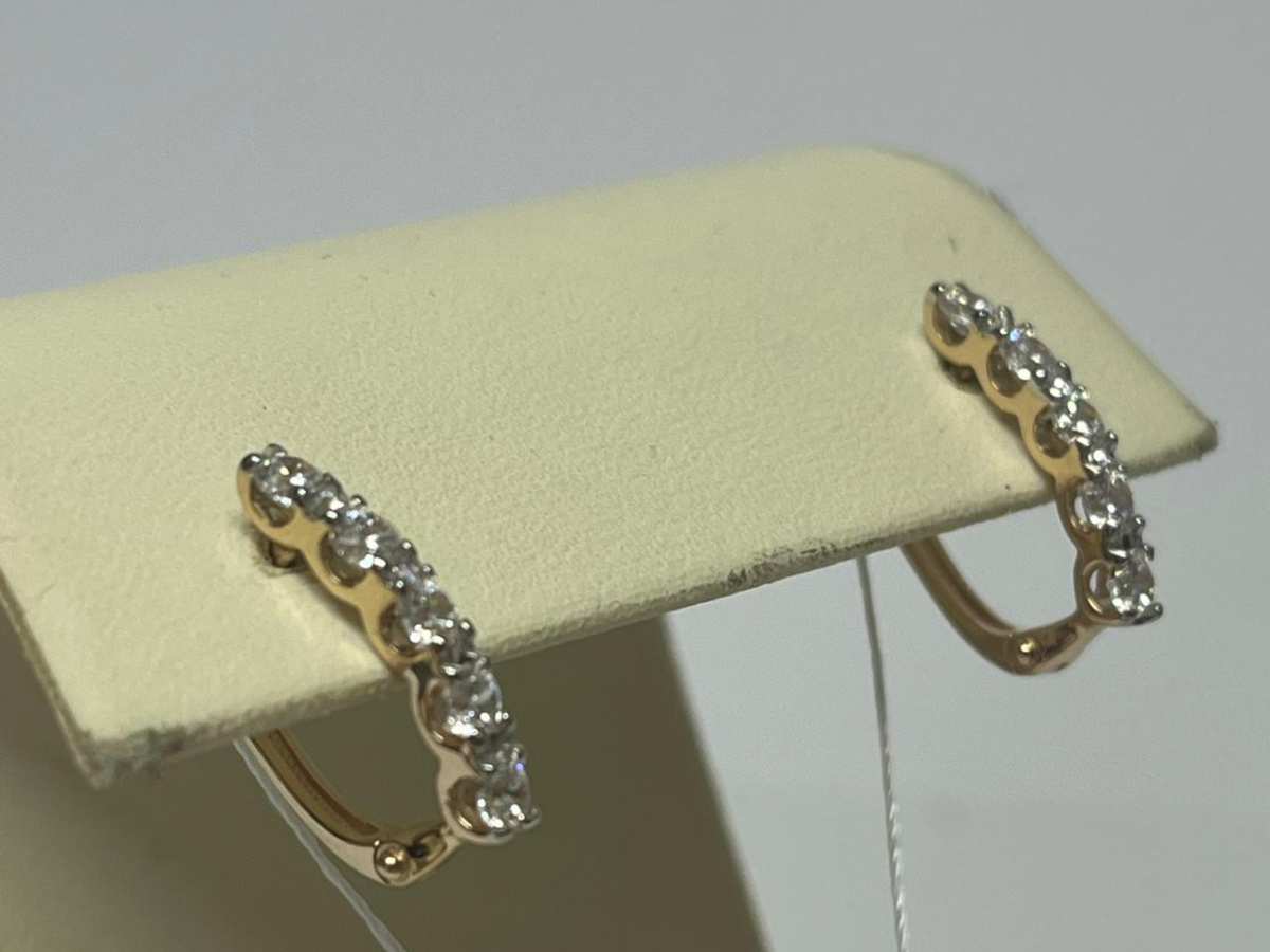 СЕРЬГИ С КАМНЯМИ (Au 585)