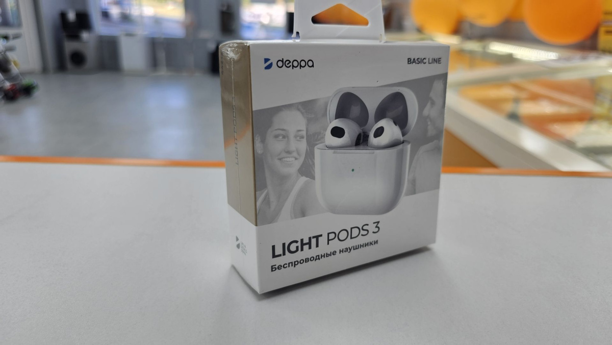 Наушники беспроводные Deppa 44232 Light Pods 3