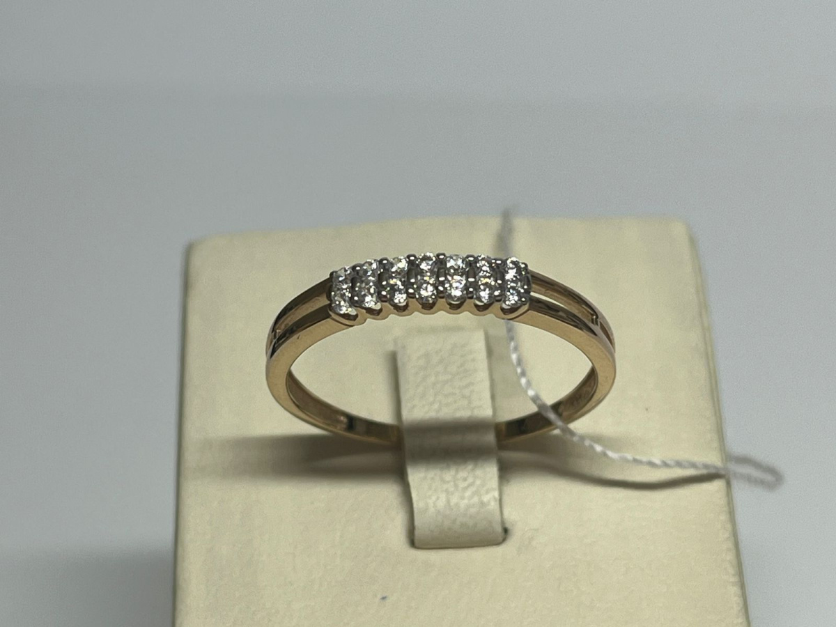 КОЛЬЦО С КАМНЯМИ (Au 585)