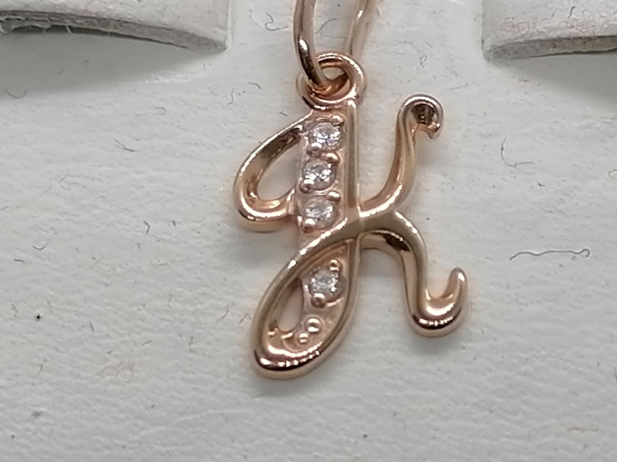 ПОД585 ПОДВЕСКА БУКВА К (Au 585) ПОД585 ПОДВЕСКА БУКВА К (Au 585)