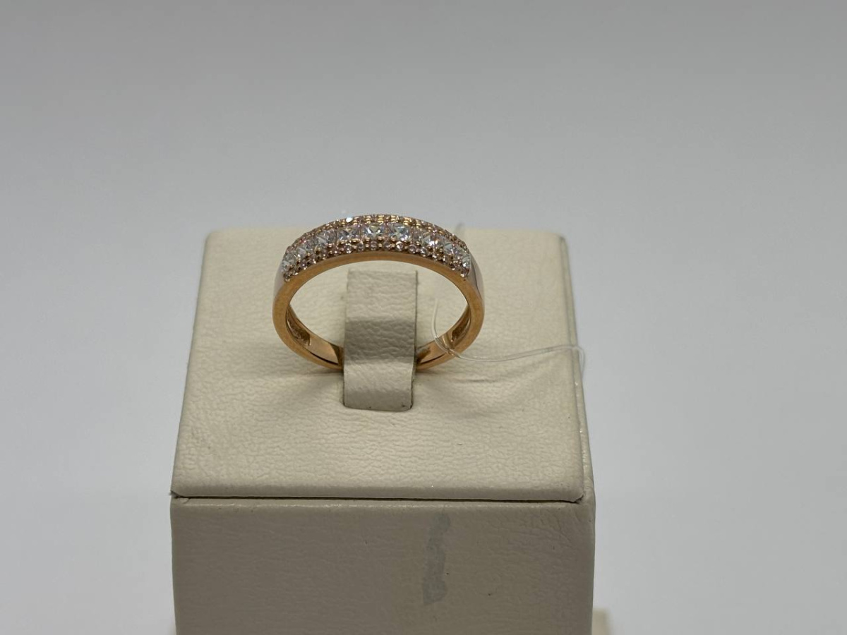 КОЛЬЦО С КАМНЯМИ (Au 585)