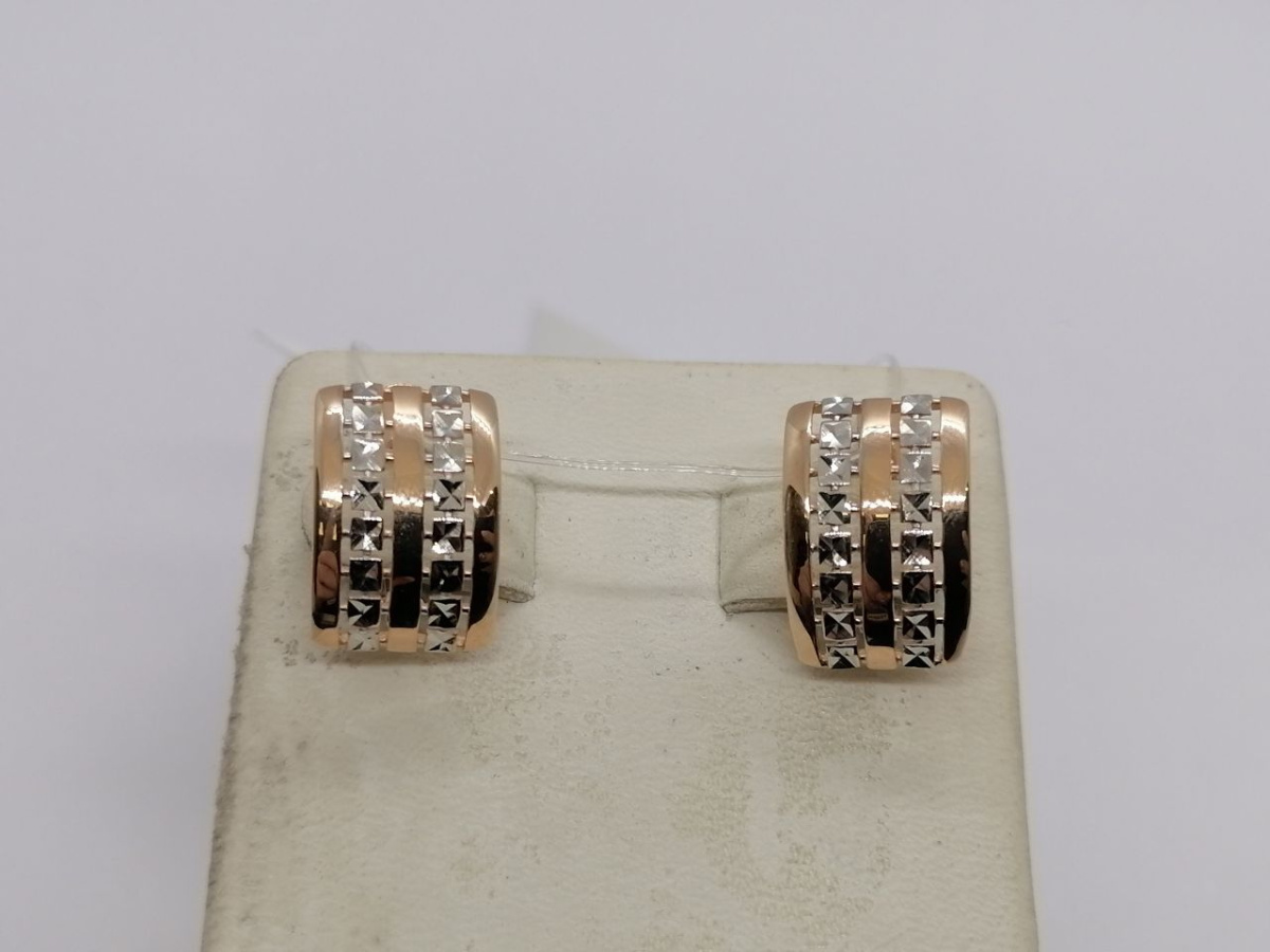 СЕРЬГИ БЕЗ КАМНЯ (Au 585)