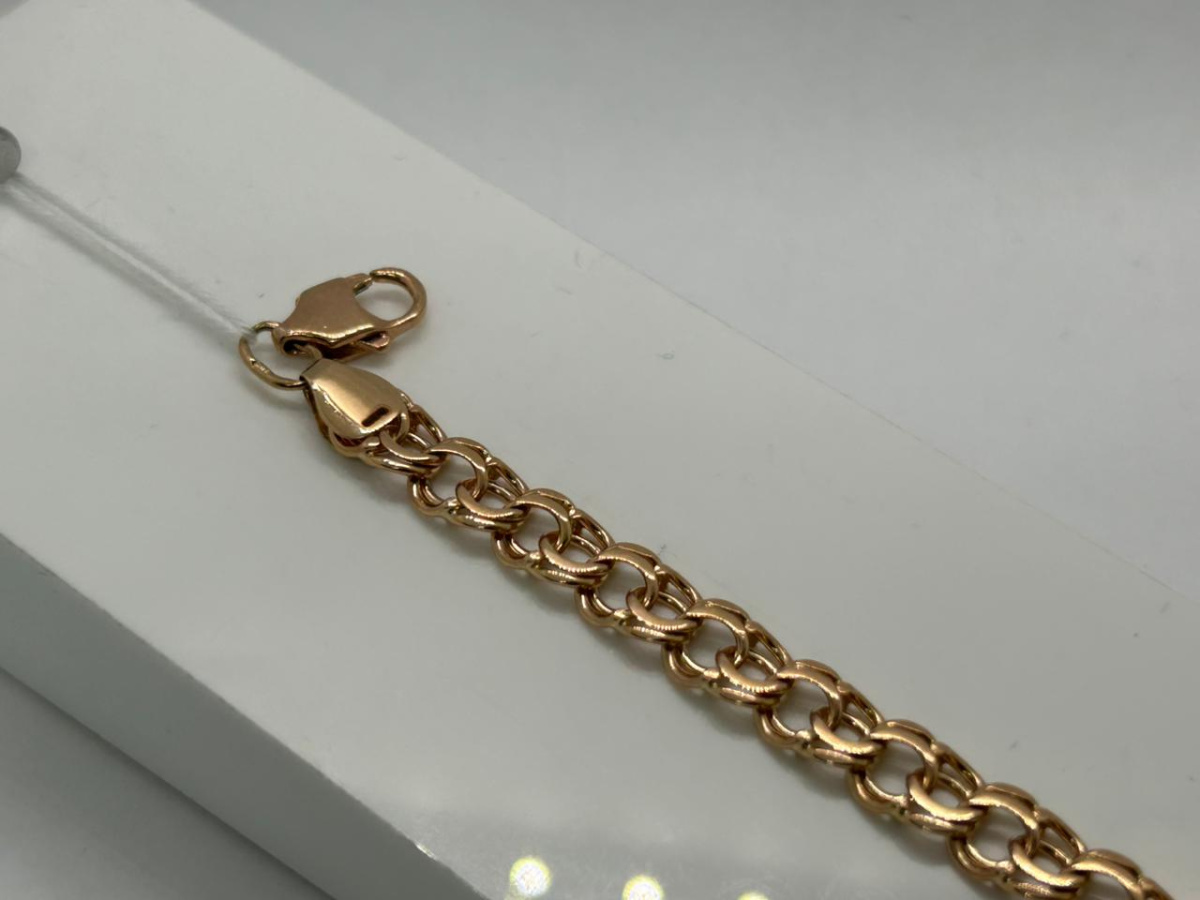 БЛБ585 БРАСЛЕТ ПОЛНОВЕСНЫЙ Бисмарк (Au 585)