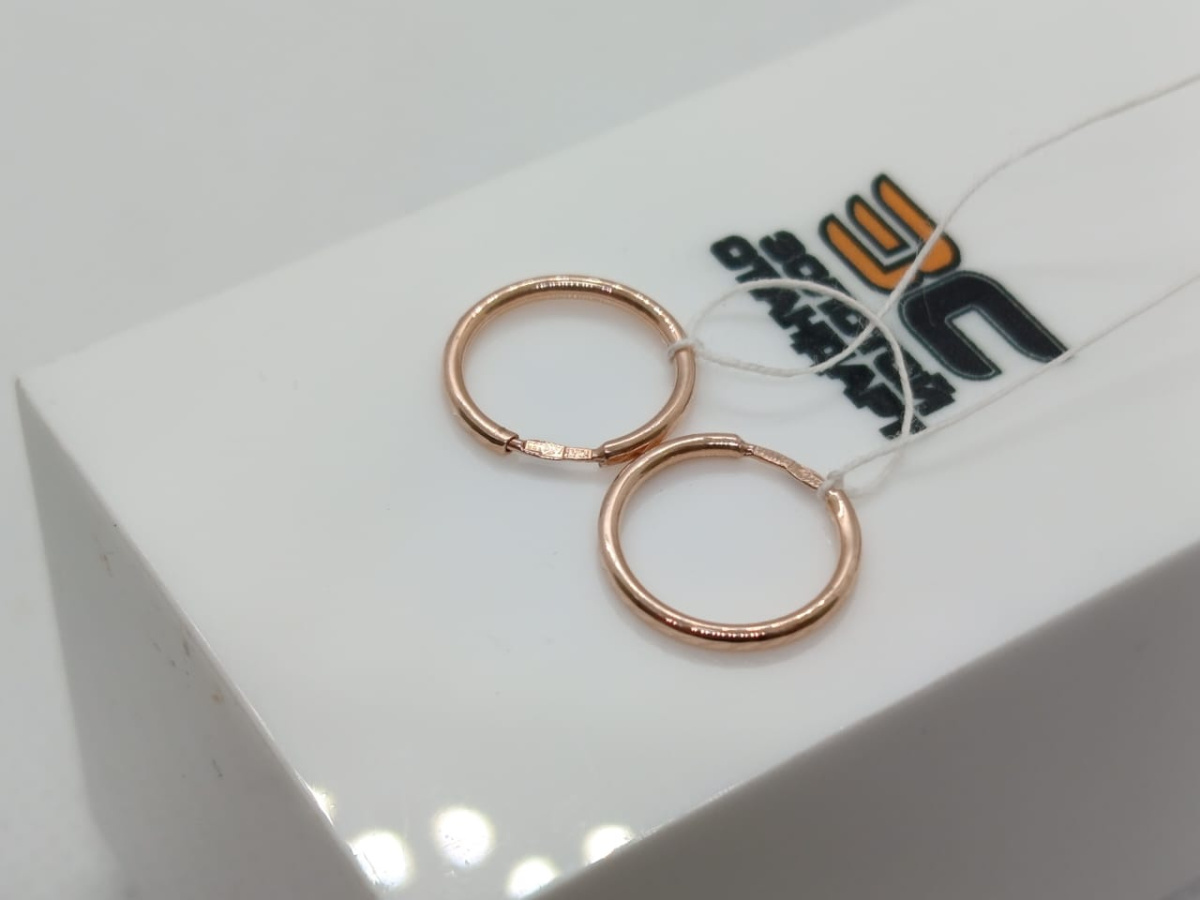 СКОН585 СЕРЬГИ КОНГО (Au 585)