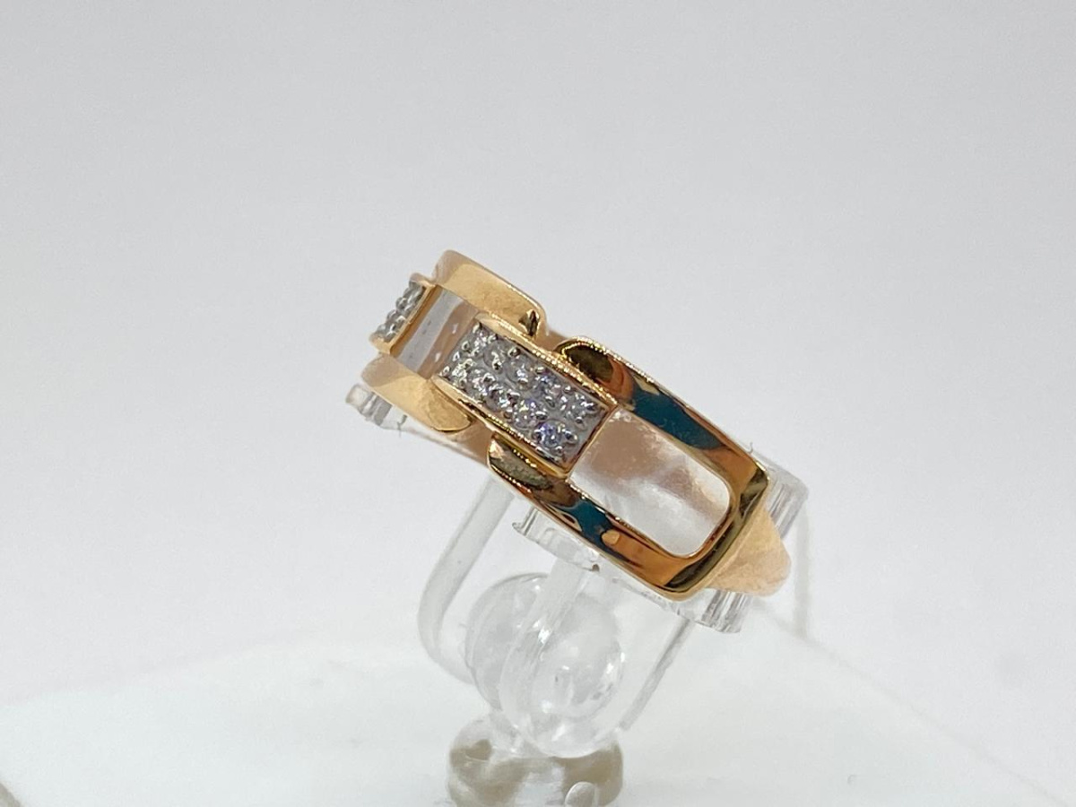 КОЛЬЦО С КАМНЯМИ (Au 585)