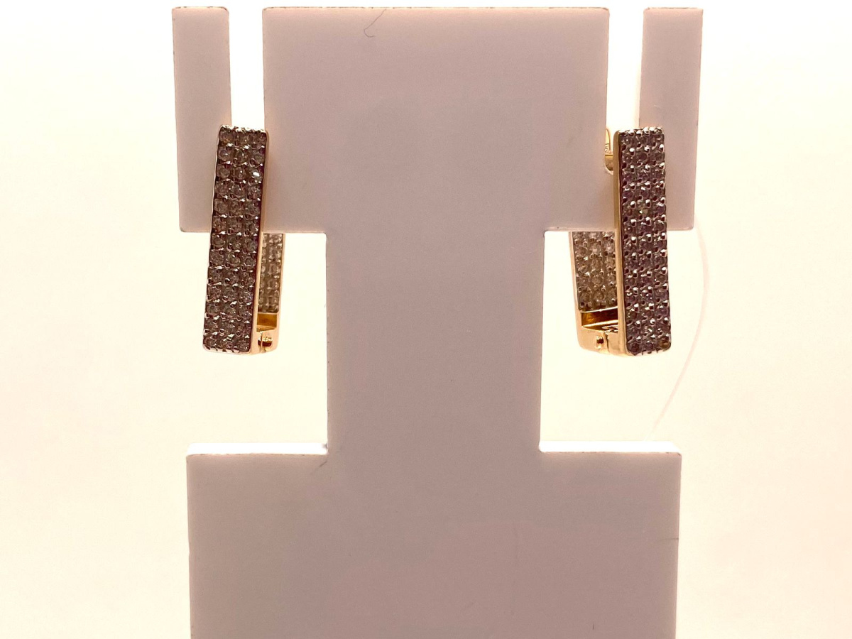 СЕРЬГИ С КАМНЯМИ (Au 585)