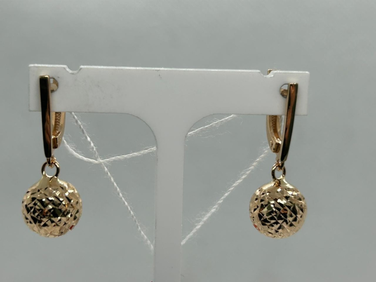 СЕРЬГИ БЕЗ КАМНЯ (Au 585)