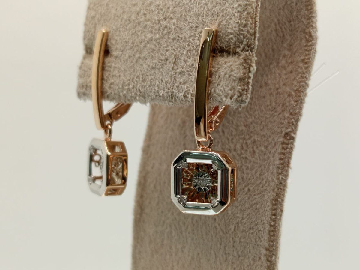 СЕРЬГИ БРИЛЛИАНТ (Au 585)