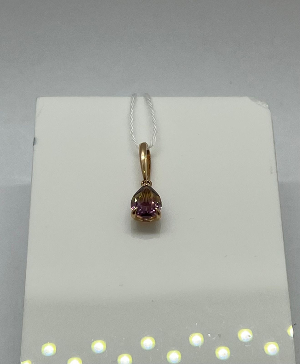 ПОДКМ585 ПОДВЕСКА С КАМНЕМ (Au 585)