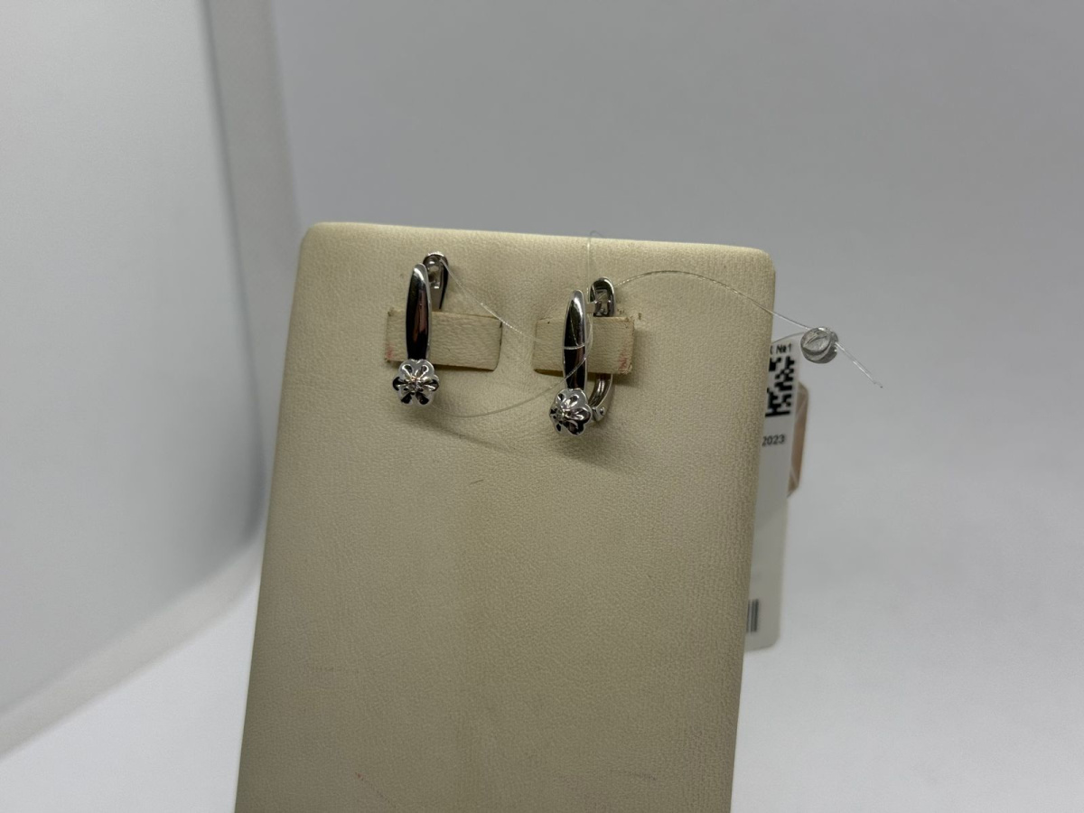 СЕРЬГИ БРИЛЛИАНТ (Ag 925)