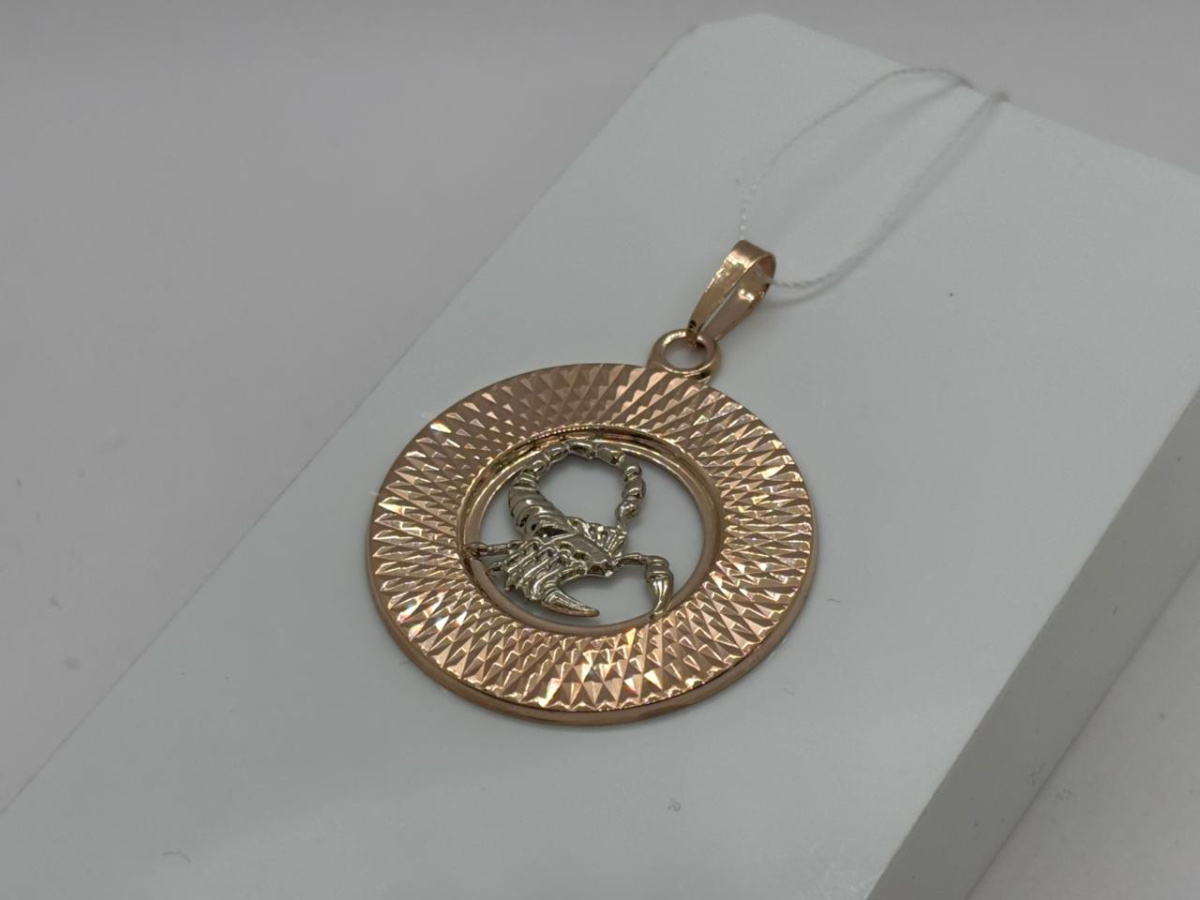 КрБПАскр ПОДВЕСКА ЗНАК ЗОДИАКА СКОРПИОН (Au 585)
