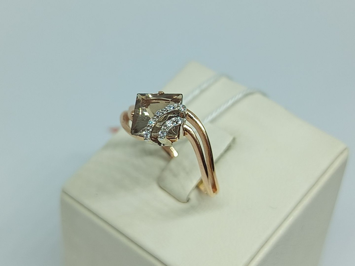 КОЛКМИ585 КОЛЬЦО С КАМНЯМИ (Au 585)