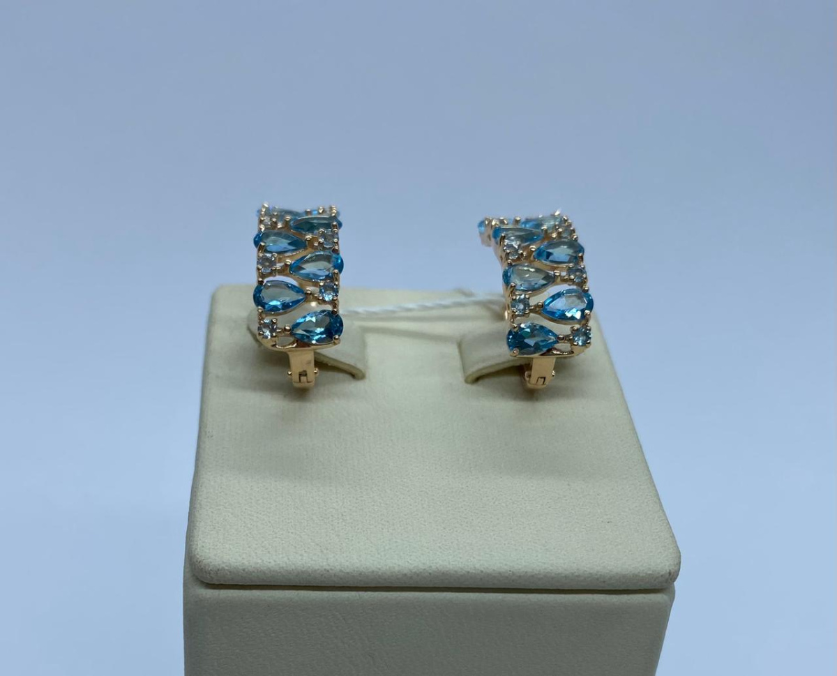 СЕРЬГИ С КАМНЯМИ (Au 585)