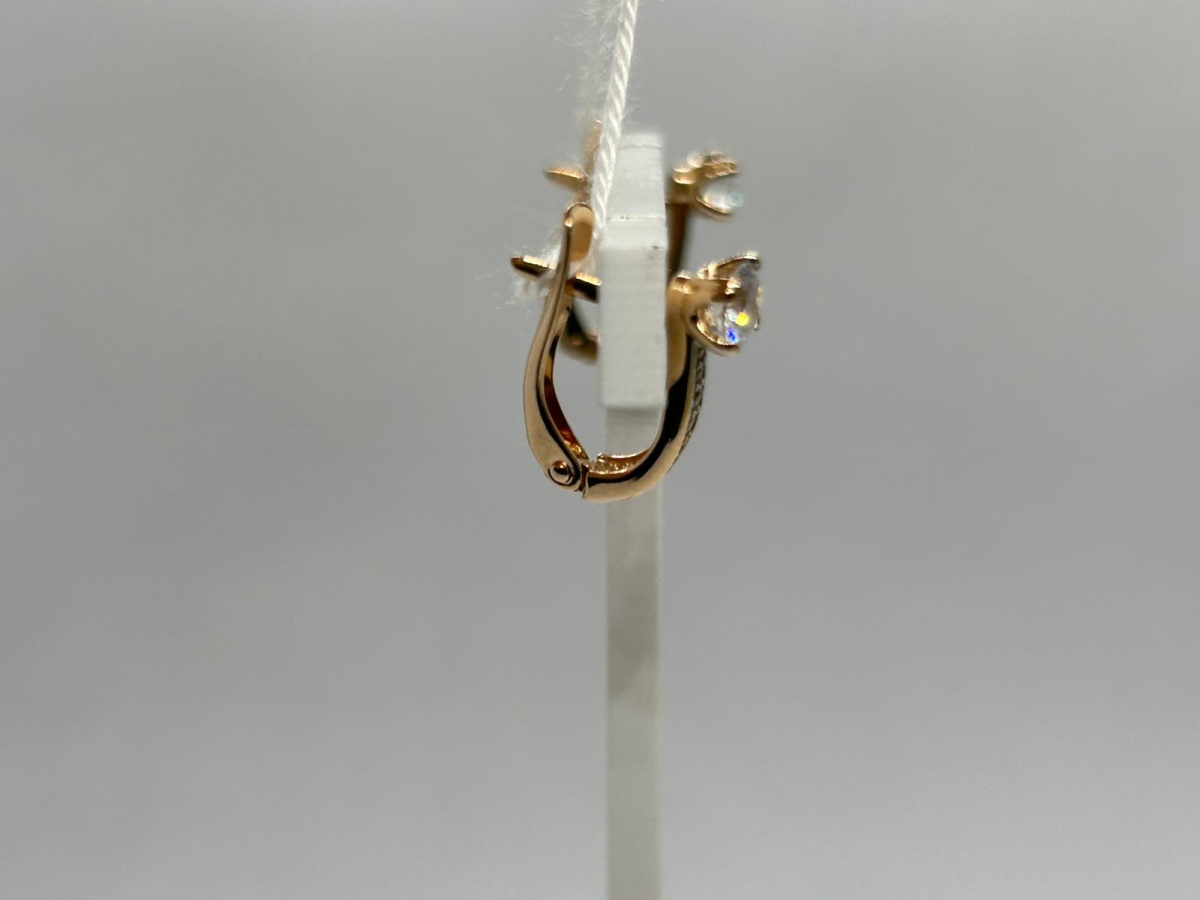 СКМИ585 СЕРЬГИ С КАМНЯМИ (Au 585)