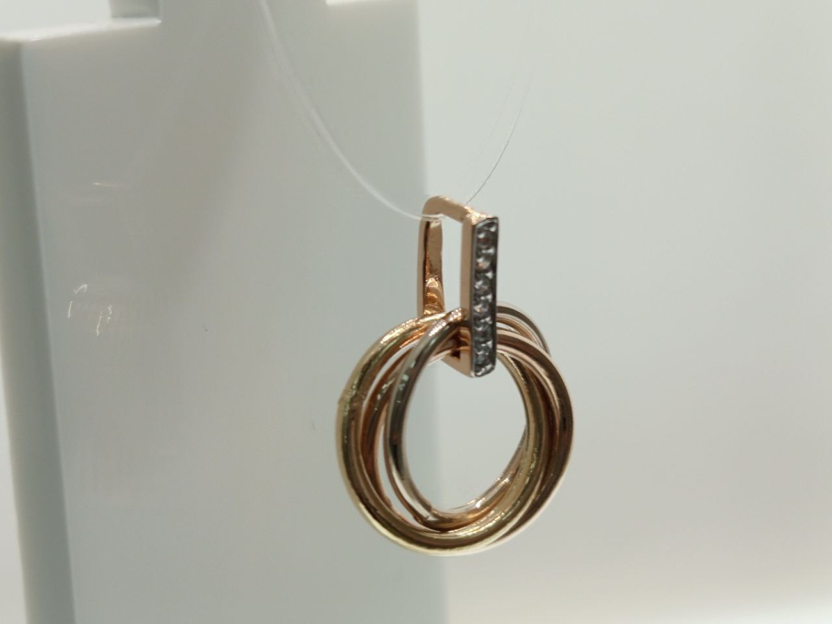 ПОДВЕСКА С КАМНЯМИ (Au 585)