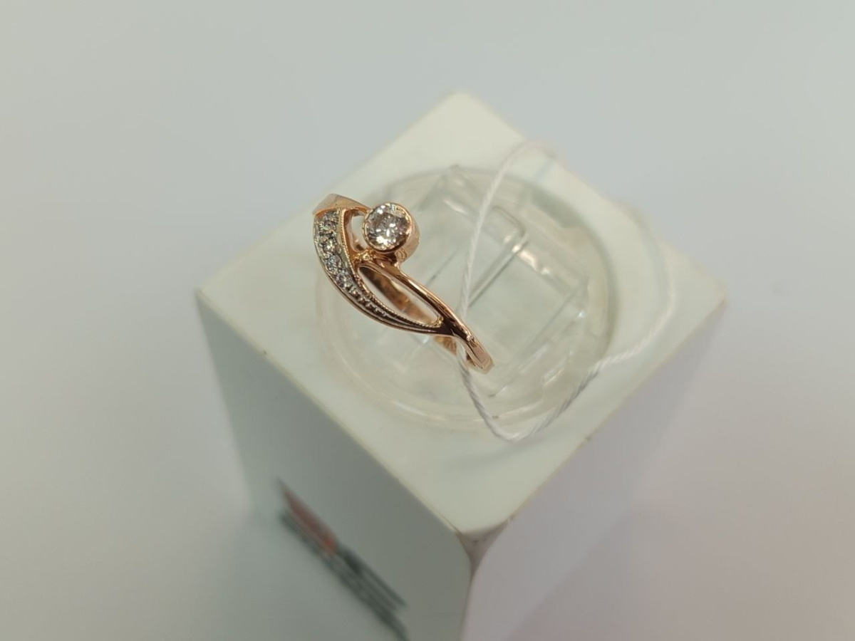 КОЛКМИ585 КОЛЬЦО С КАМНЯМИ (Au 585)