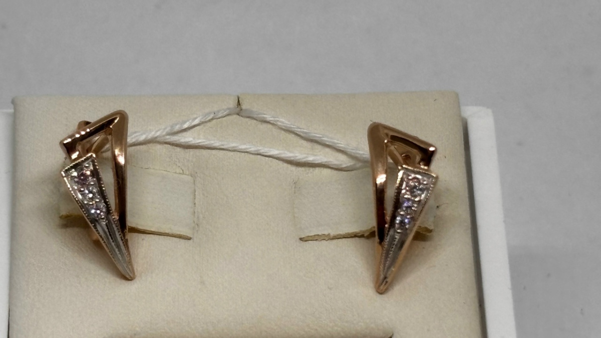 СЕРЬГИ С КАМНЯМИ (Au 585)