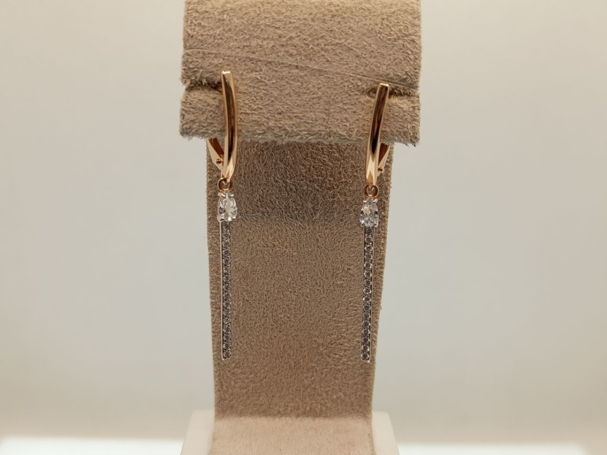 СЕРЬГИ С КАМНЯМИ (Au 585)