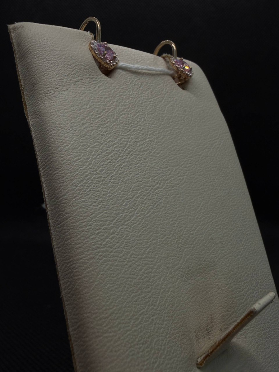 СКМИ585 СЕРЬГИ С КАМНЯМИ (Au 585)