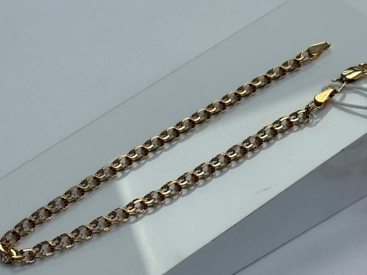 БЛБ585 БРАСЛЕТ ПОЛНОВЕСНЫЙ Бисмарк (Au 585)