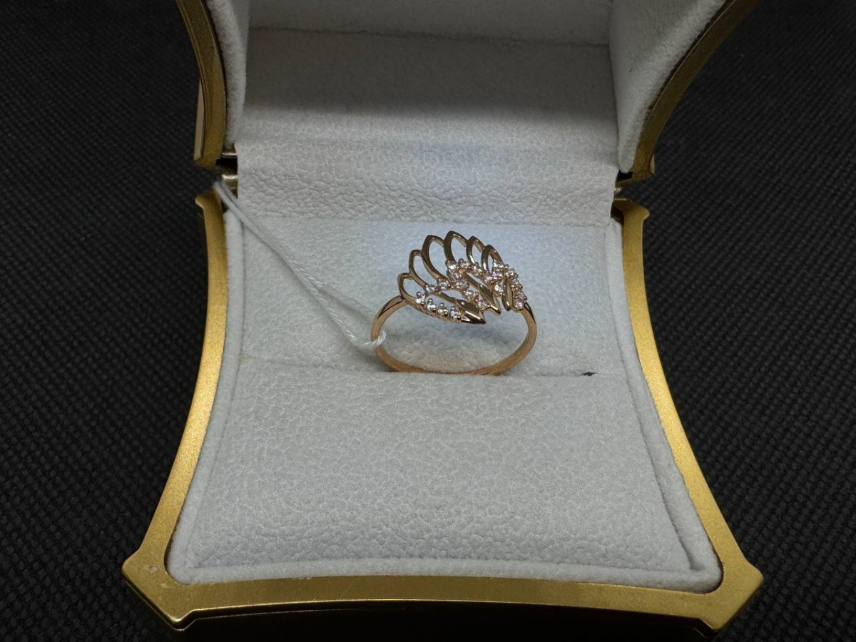 КОЛКМИ585 КОЛЬЦО С КАМНЯМИ (Au 585)