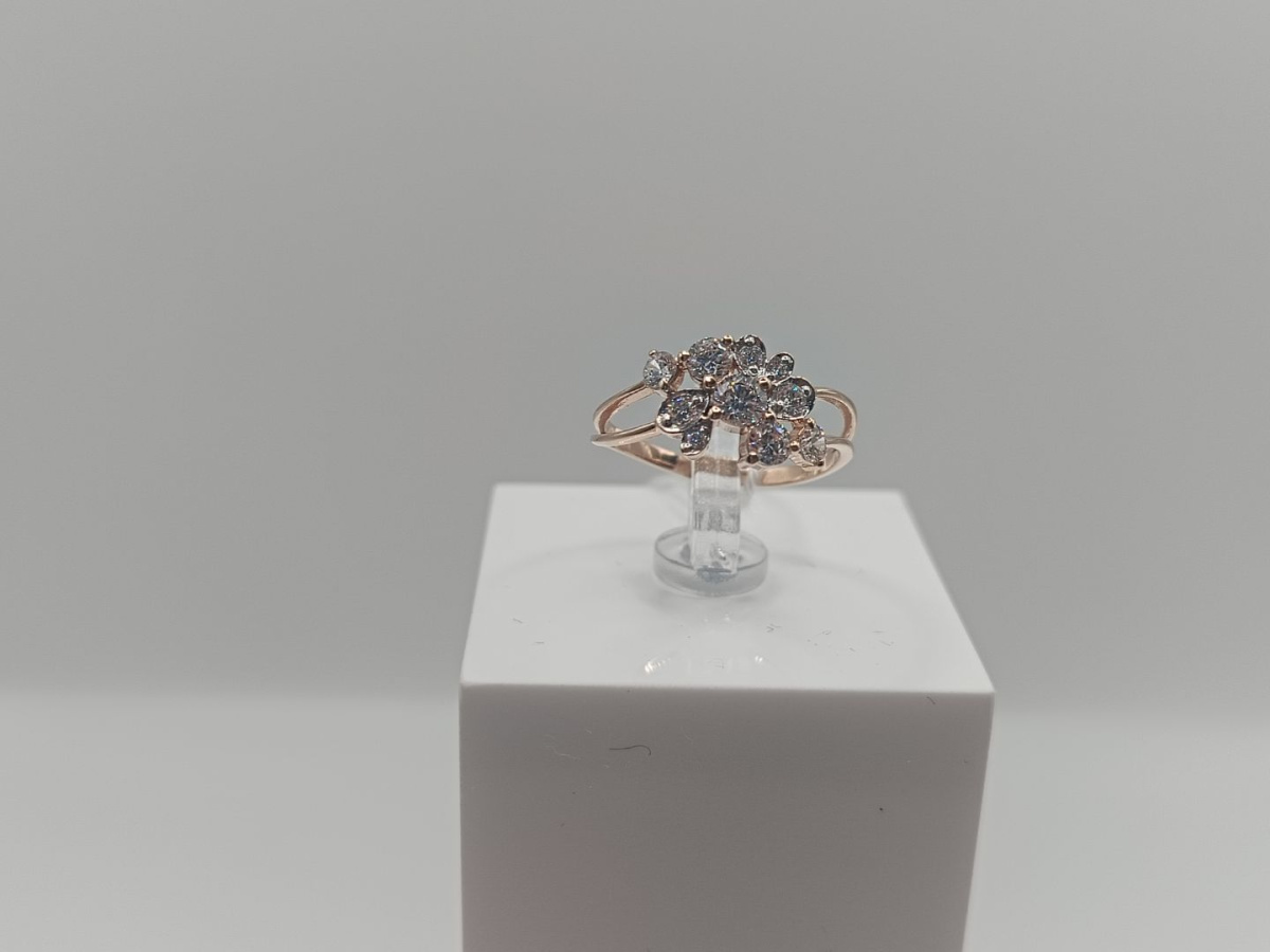 КОЛКМИ585 КОЛЬЦО С КАМНЯМИ (Au 585)