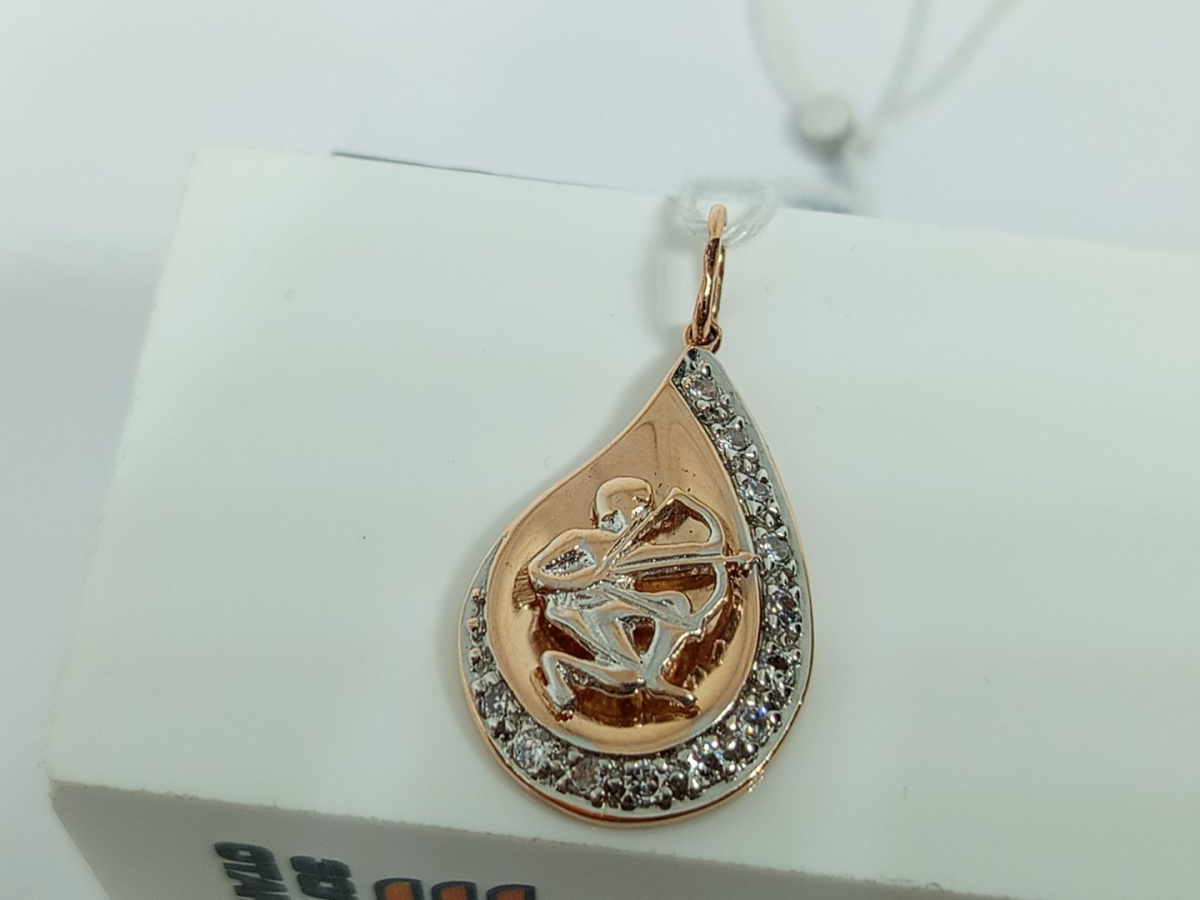 ПОДВЕСКА ЗНАК ЗОДИАКА СТРЕЛЕЦ Au 585