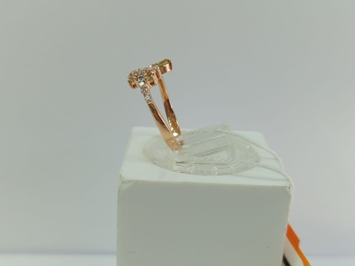 КОЛЬЦО С КАМНЯМИ (Au 585)