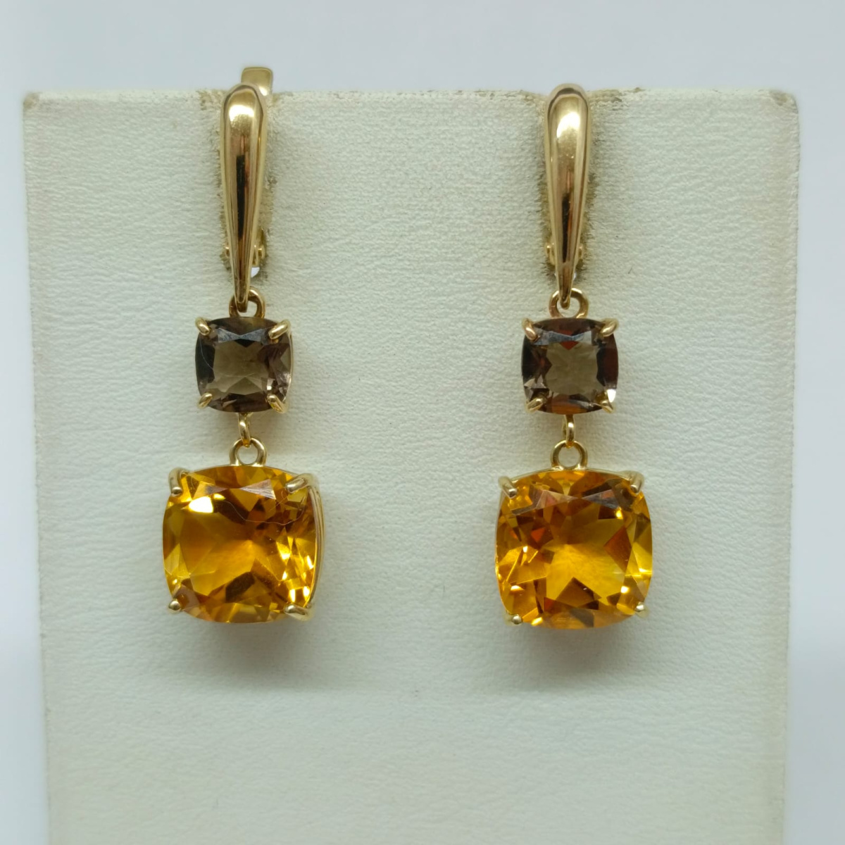 СКМИ585 СЕРЬГИ С КАМНЯМИ (Au 585)