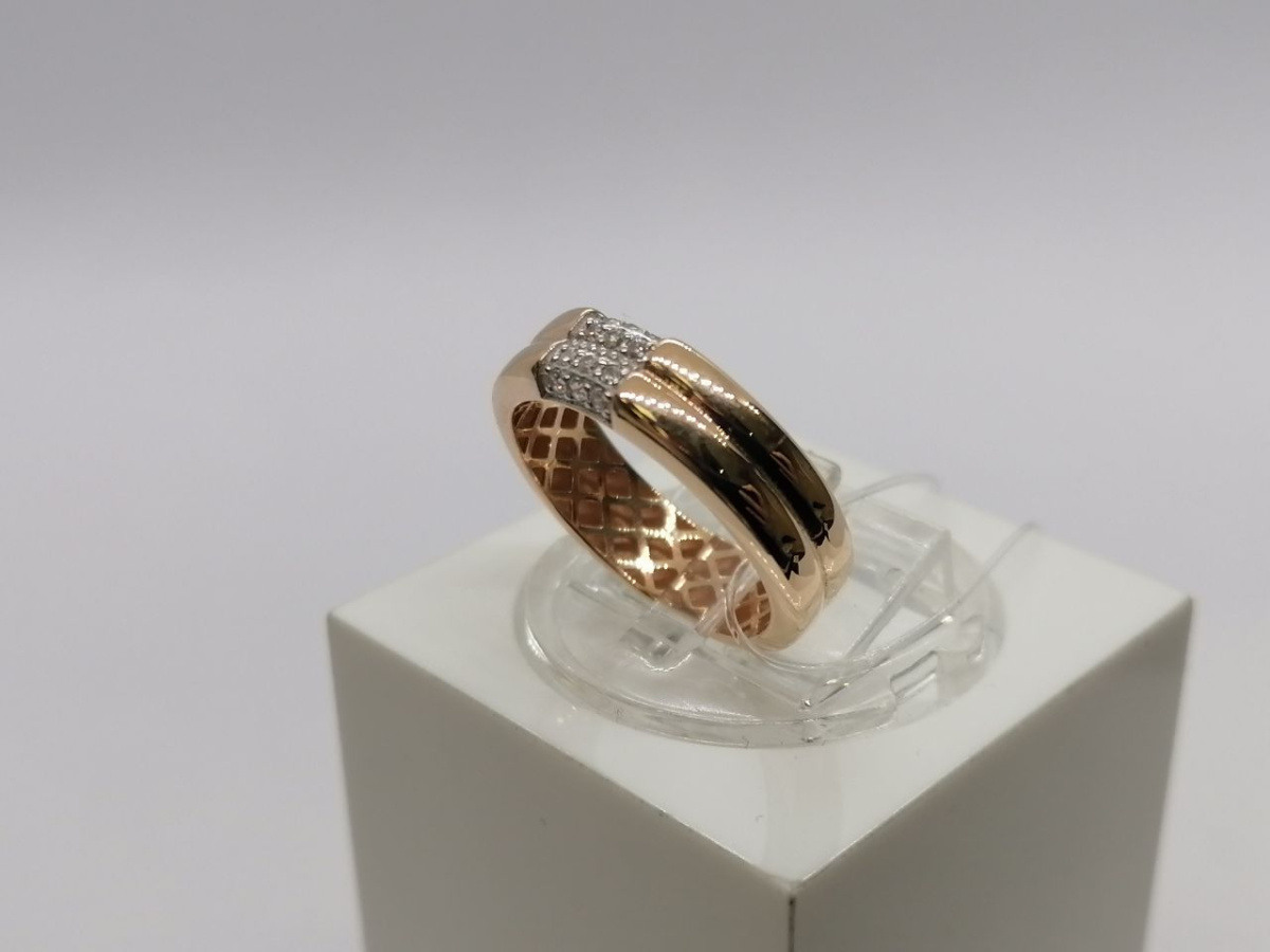 КОЛЬЦО С КАМНЯМИ (Au 585)