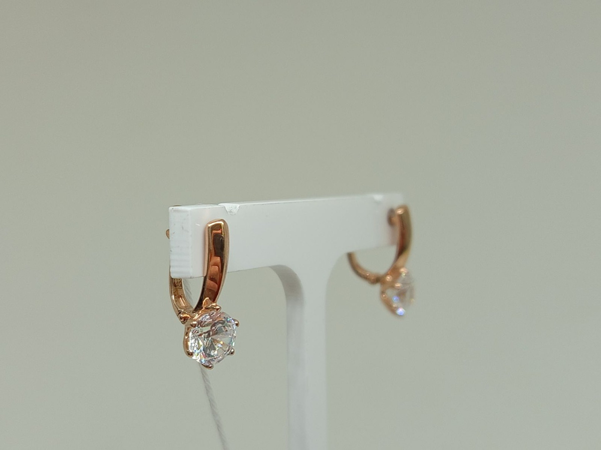 СКМ585 СЕРЬГИ С КАМНЕМ (Au 585) СКМ585 СЕРЬГИ С КАМНЕМ (Au 585)