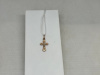 ПОДВЕСКА КРЕСТ БЕЗ КАМНЯ (Au 585)