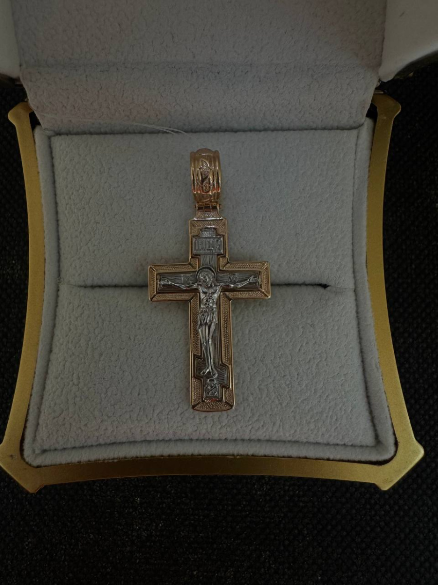 ПОДВЕСКА КРЕСТ без камня (Au 585)