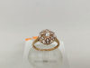 КОЛЬЦО С КАМНЯМИ (Au 585)